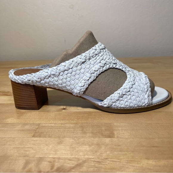 Aquatalia Shoes - Aquatalia Women's Elena Weatherproof Woven Block-Heel Slide Sandals